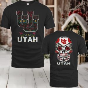 Utah Utes College Football Dia De Los Muertos T Shirt