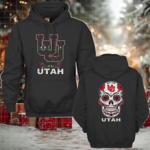 Utah Utes Dia De Los Muertos T Shirt College Football Fan Tee