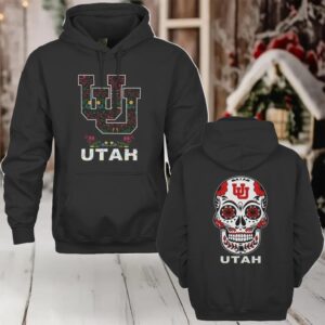 Utah Utes Dia De Los Muertos T Shirt College Football Fan Tee