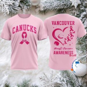 Vancouver Canucks 2025 NHL Pink Breast Cancer Awareness Shirt