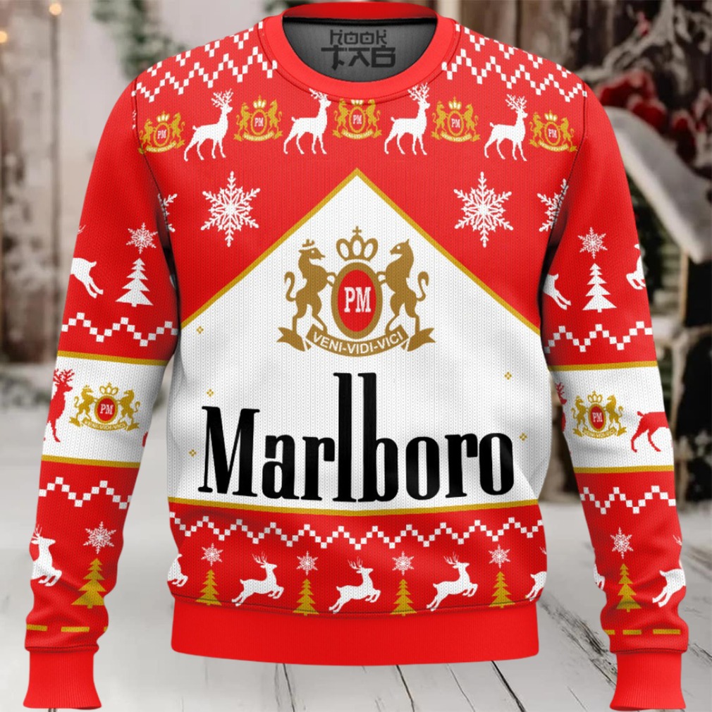 Marlboro Cigarette Ugly Christmas Sweater