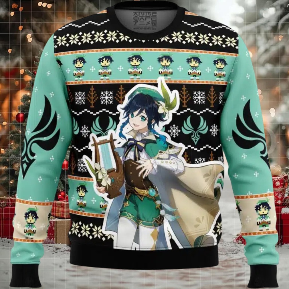Venti Genshin Impact Ugly Christmas Sweater Venti Genshin Impact Ugly Christmas Sweater