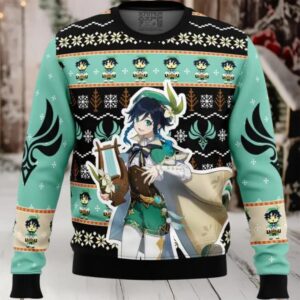 Venti Genshin Impact Ugly Christmas Sweater