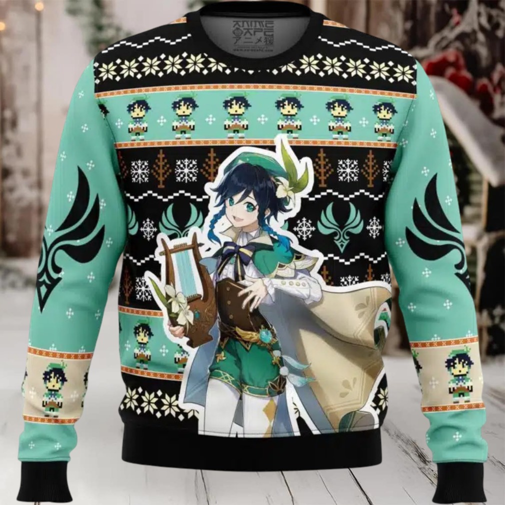 Venti Genshin Impact Ugly Christmas Sweater Venti Genshin Impact Ugly Christmas Sweater