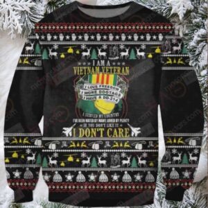 Veteran Sweater I Am A Vietnam Veteran If You Don’T Like It I Don’T Care Black Ugly Sweater Veteran Sweater I Am A Vietnam Veteran If You Don’T Like It I Don’T Care Black Ugly Sweater