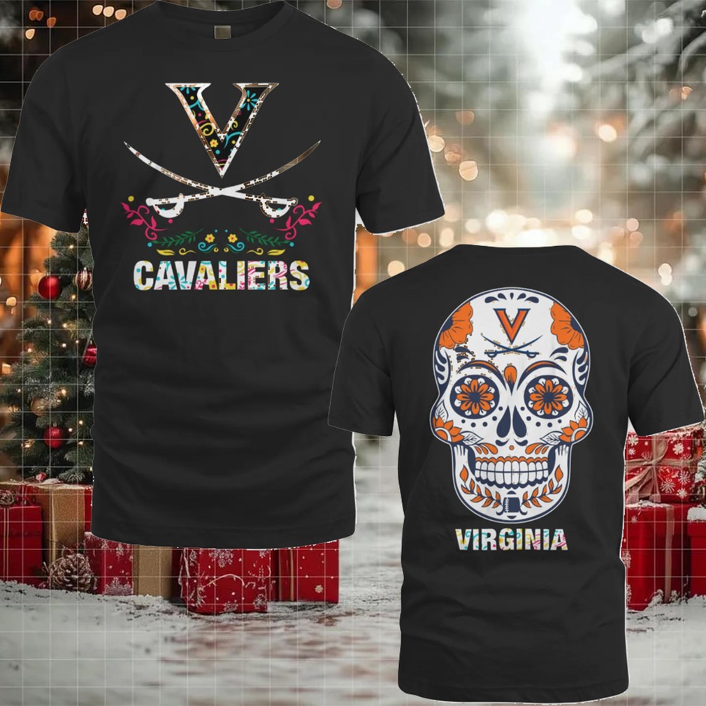 Virginia Cavaliers College Football Dia De Los Muertos T Shirt