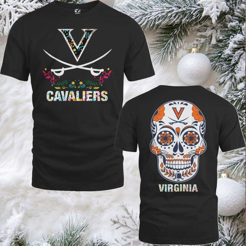 Virginia Cavaliers College Football Dia De Los Muertos T Shirt