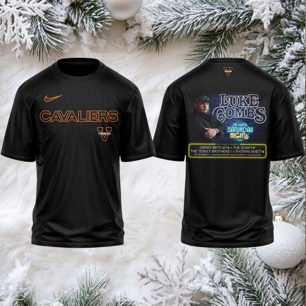 Virginia Cavaliers x Luke Combs My Kinda Saturday Night Tour 2 sided t shirt Virginia Cavaliers x Luke Combs My Kinda Saturday Night Tour 2 sided t shirt