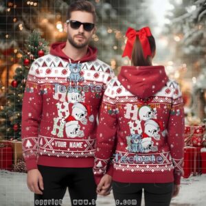 Personalized Arizona Cardinals Ho Ho Ho Ugly 3D Hoodie Women