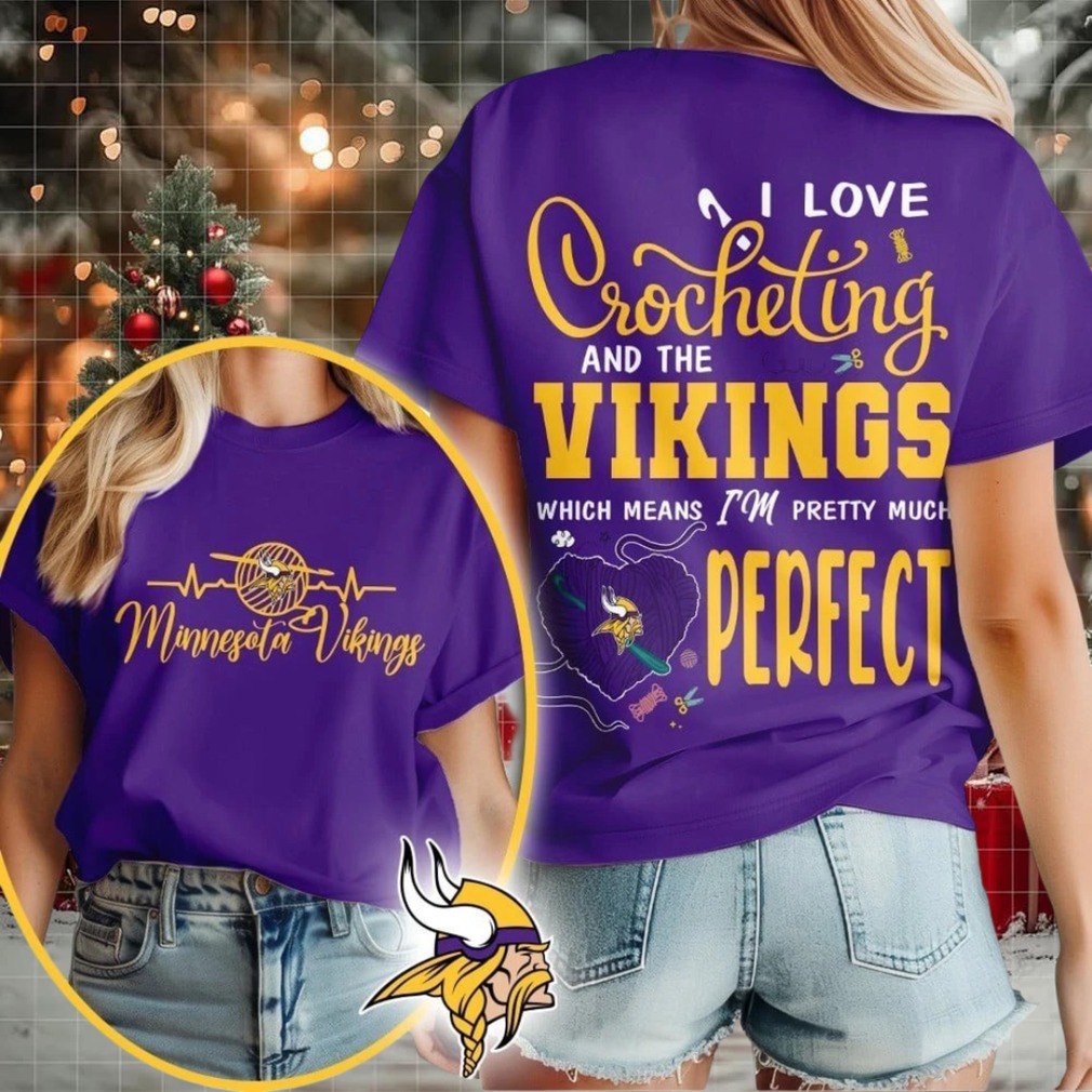 Minnesota Vikings NFL I Love Crocheting Shirt
