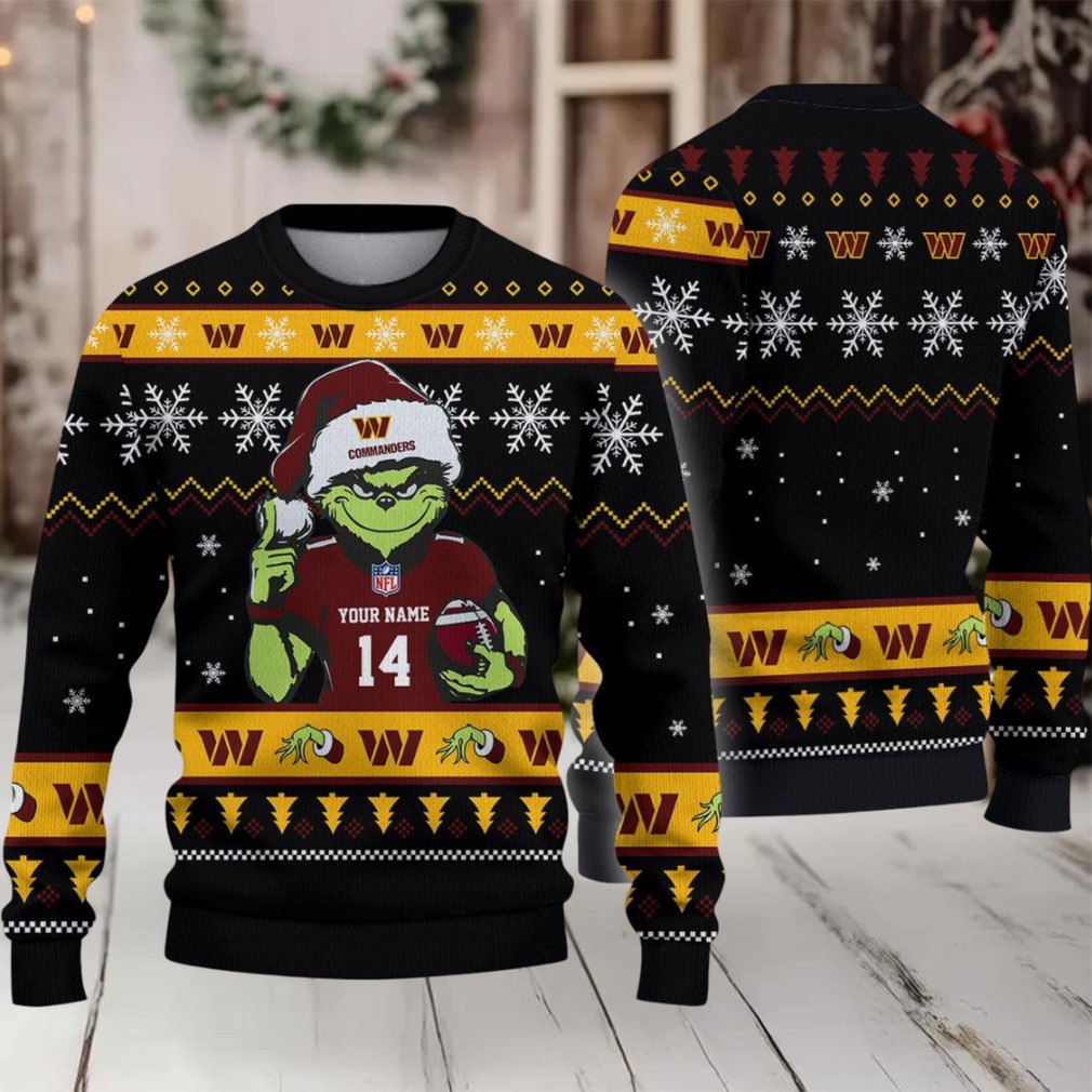 Washington Commanders Custom Christmas Ugly Sweater Washington Commanders Custom Christmas Ugly Sweater