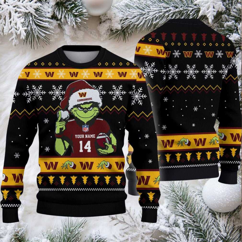 Washington Commanders Custom Christmas Ugly Sweater Washington Commanders Custom Christmas Ugly Sweater