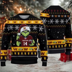 Washington Commanders Custom Christmas Ugly Sweater
