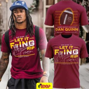 Washington Commanders Dan Quinn ’34 Let It F ing Rip Salisbury University 2 sided t shirt