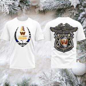 Washington Commanders Law Enforcement Appreciation Day 2 sided t shirt