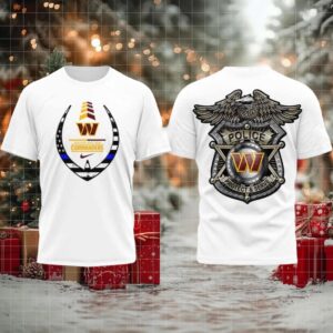 Washington Commanders Law Enforcement Appreciation Day 2 sided t shirt