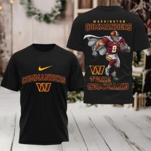 Washington Commanders Take Command 2 sided t shirt