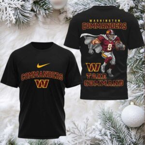Washington Commanders Take Command 2 sided t shirt