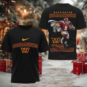 Washington Commanders Take Command 2 sided t shirt