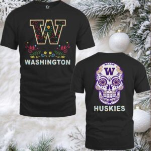 Washington Huskies College Football Dia De Los Muertos T Shirt