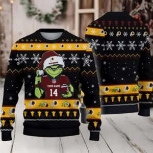 Washington Redskin Custom Christmas Ugly Sweater