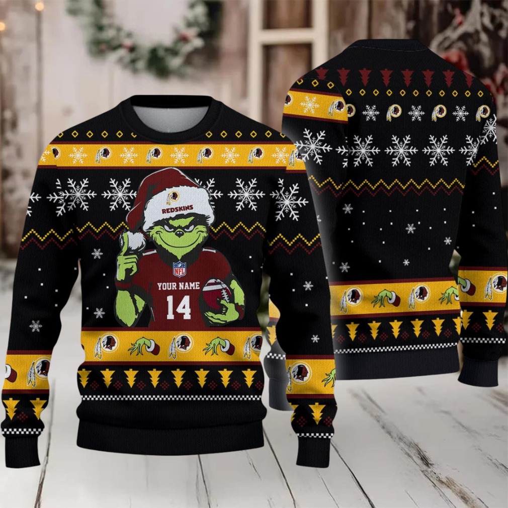 Washington Redskin Custom Christmas Ugly Sweater Washington Redskin Custom Christmas Ugly Sweater