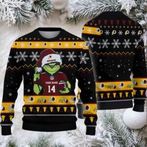 Washington Redskin Custom Christmas Ugly Sweater
