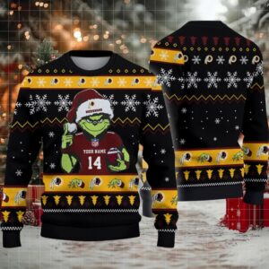 Washington Redskin Custom Christmas Ugly Sweater