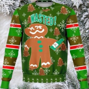 Wasted Meme 2025 Design 3d Ugly Christmas Sweater Wasted Meme 2025 Design 3d Ugly Christmas Sweater