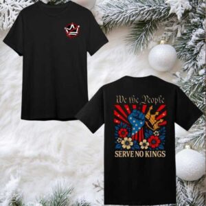 We The People Serve No Kings Stars Stripes America Patriotic 2025 New Two Sided Shirt