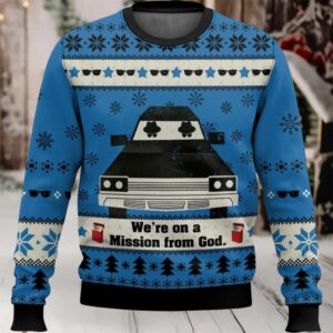 We’re On A Mission From God Ugly Christmas Sweater