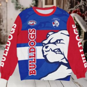 Western Bulldogs AFL Ugly Christmas Sweater Western Bulldogs AFL Ugly Christmas Sweater