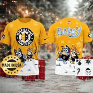 Wheeling Nailers X Bluey Night Tshirt Hoodie