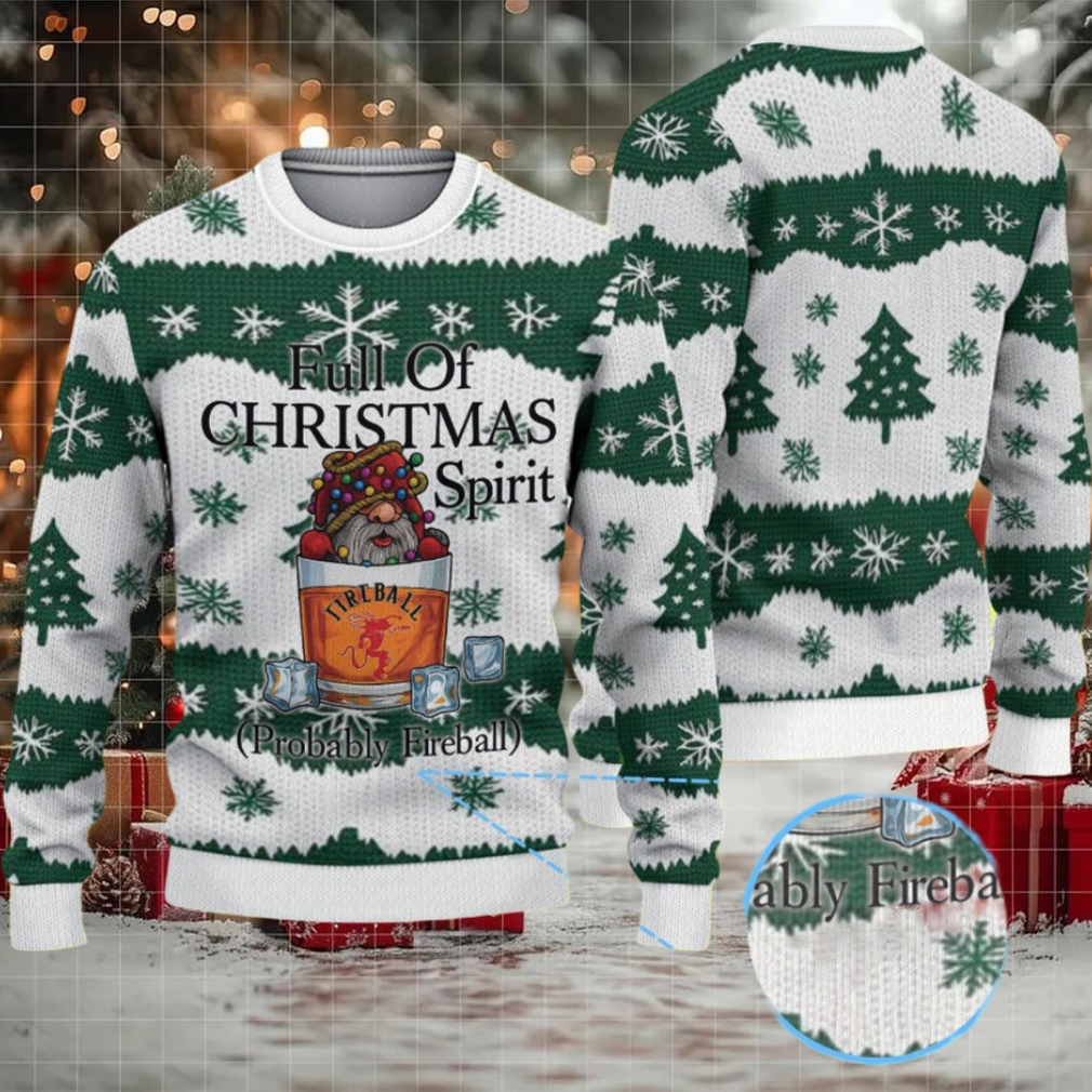 White & Forest Green Snowflake Christmas Tree Fair Isle Bacardi Ugly Christmas Sweater White & Forest Green Snowflake Christmas Tree Fair Isle Bacardi Ugly Christmas Sweater