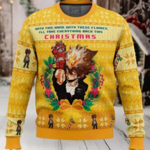 With This Hand, With These Flames Katekyo Hitman Reborn Ugly Christmas Holiday Sweater
