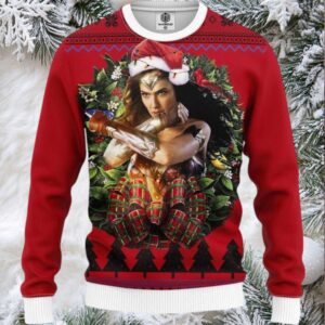 Wonder Woman Light Noel Mc Ugly Christmas Sweater Thanksgiving Gift