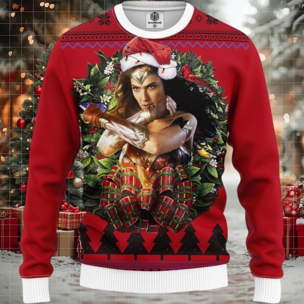 Wonder Woman Light Noel Mc Ugly Christmas Sweater Thanksgiving Gift Wonder Woman Light Noel Mc Ugly Christmas Sweater Thanksgiving Gift
