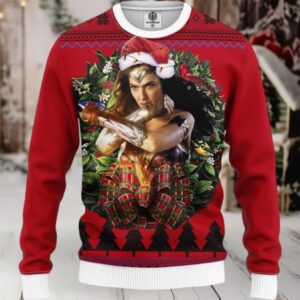 Wonder Woman Light Noel Mc Ugly Christmas Sweater Thanksgiving Gift