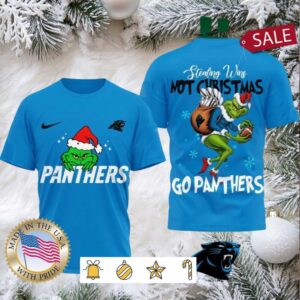 Carolina Panthers NFL Grinch Dr. Seuss Stealing Wins Not Christmas Shirt