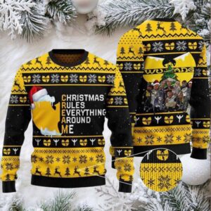 Wu Tang Clan Christmas Rules Everything Around Me Ugly Sweater Wu Tang Clan Christmas Rules Everything Around Me Ugly Sweater