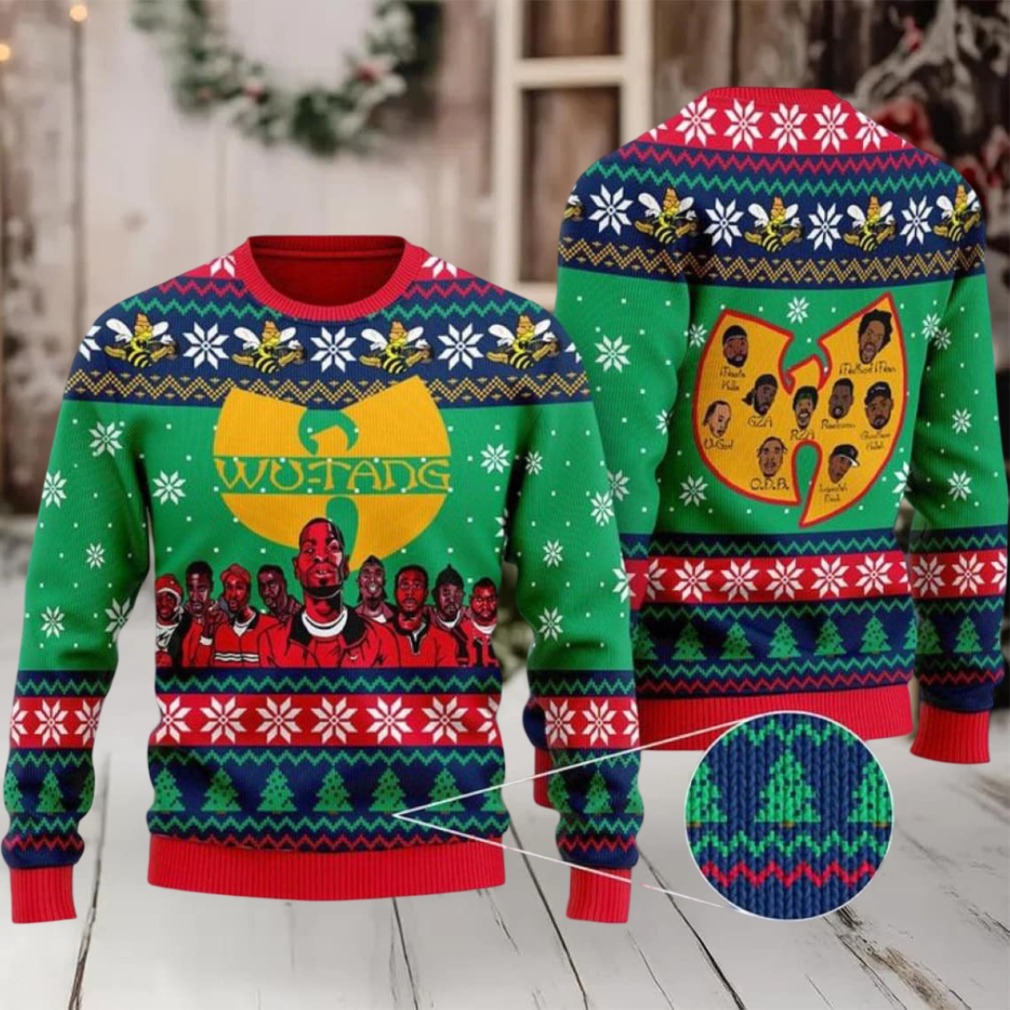 Wu tang Clan All Over Printed Ugly Christmas Member 36 Cream