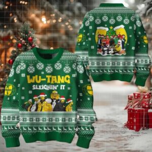 Wu tang Clan Logo Ugly Christmas Sweater