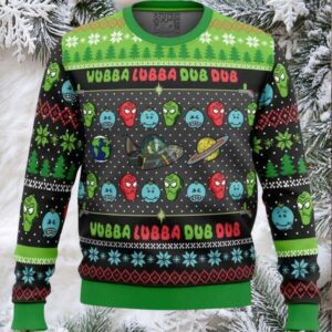 Wubba Lubba Rick and Morty Ugly Christmas Sweater