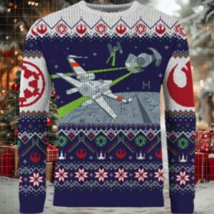 X Wing v TIE Fighter Ugly Christmas Sweater