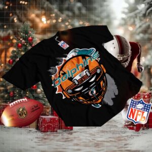 Miami Dolphins Throwback Helmet Flea Market Tee