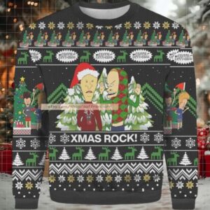 Xmas Rock Merry Christmas 2025 Ugly 3D Sweater