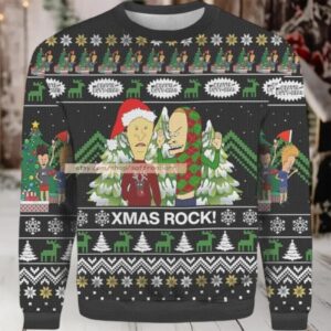 Xmas Rock Merry Christmas 2025 Ugly 3D Sweater