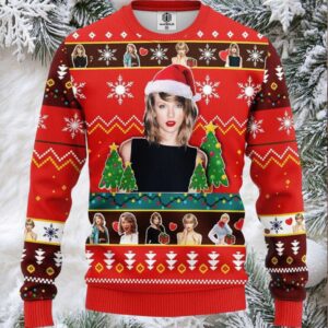 Xmas Taylor Swift Singer Gift, Santa Taylor Swift Ugly Christmas Sweater 12 Xmas Taylor Swift Singer Gift, Santa Taylor Swift Ugly Christmas Sweater 12