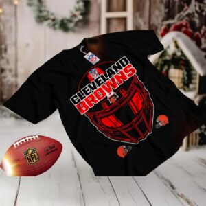 Cleveland Browns Black Helmet Graphic T Shirt