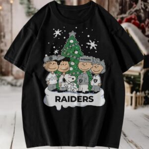 Merry Christmas Las Vegas Raiders X Peanuts Characters Shirt